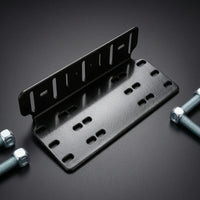 Front License Plate Bracket Black Metal License Plate Mount Automotive Mounting Bracket Rigid Car Accessory Slotted