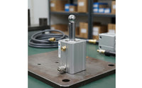 Steel Ball Scissor Lift Cylinder Metal Body Safety Release Cylinder Pneumatic Elevate & Secure Release Valve for Auto Repair Technicians, Mechanics, Garage