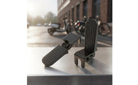 Foldable Bike Rear Pedal Featuring a U-Slot Slot Long-Lasting Rear Foot Pedal Safe Footrest Space-Saving for Passengers