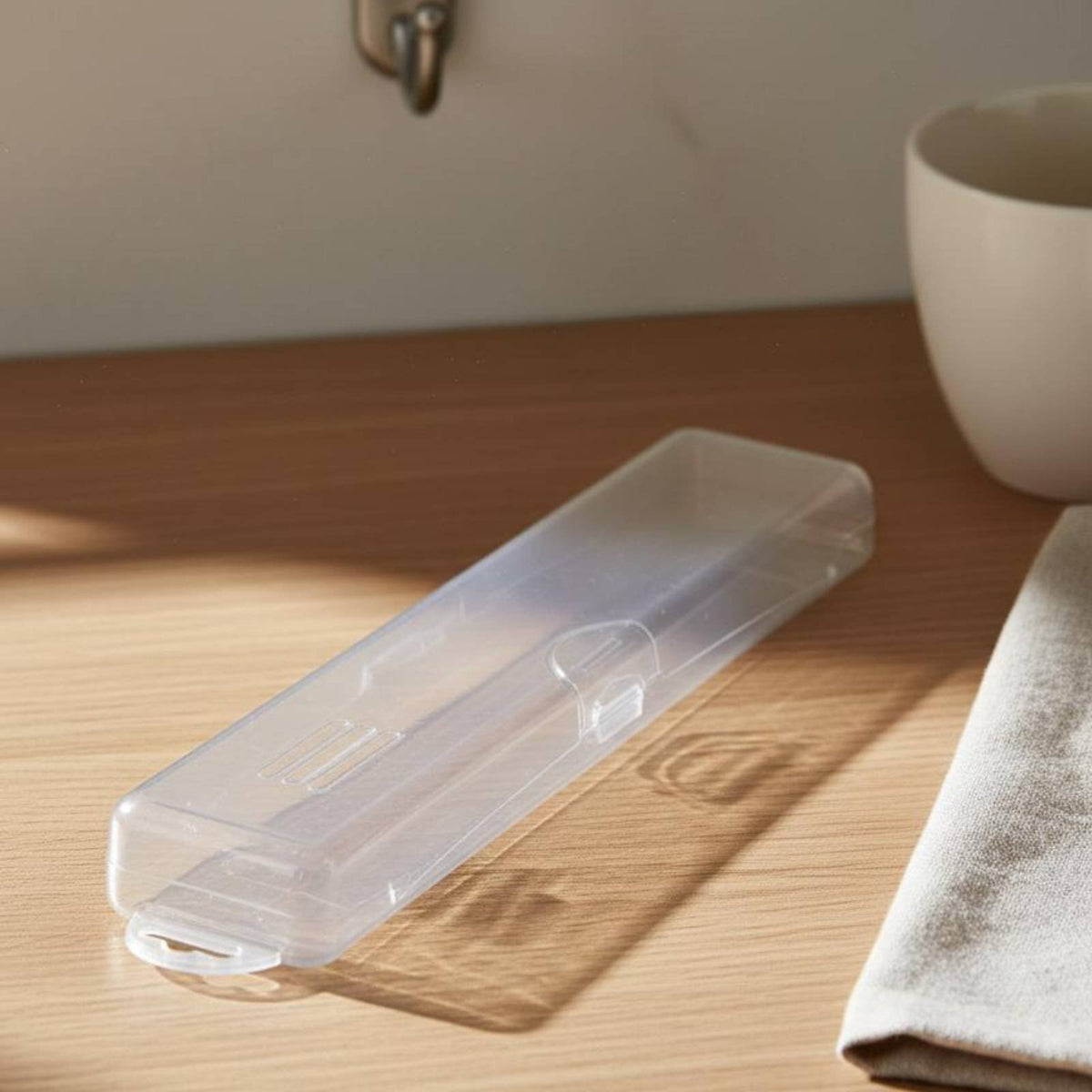 Portable Cutlery Box Dustproof Portable Utensil Case Hanging Hook Design