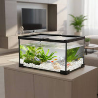 Spotted Gecko Enclosure Integrated Feeding Port Panoramic Glass Enclosure Mini Amphibian Terrarium Sturdy Construction