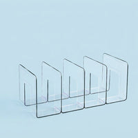 Book Holder for Reading on Study Table, Acrylic Stand for Display Cookbooks and Notebooks, Lightweight Desktop Support for Students