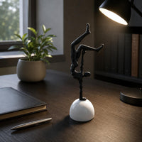 Inverted Gymnast Statue Abstract Gymnast Figurine Glossy House Decoration