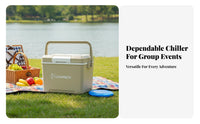 Portable Insulated Chiller Large Capacity Portable Ice Chest Insulated Food and Drink Chiller Keeps Hot or Cold Hard Shell Ice