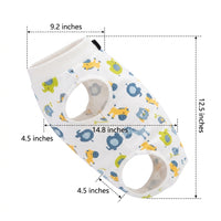 Cat Recovery Suit with Assorted Cartoon Patterns, Sleeveless Post-Surgery Cat Apparel, Cat Spay and Neuter Recovery Suit
