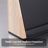 3-Tier Necklace Stand Large Capacity 3 Tier Necklace Stand Solid Wood Construction Tabletop Jewelry Display for Retail Counter, Countertop, Craft Fair