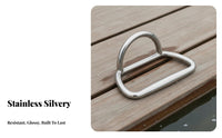 Inflatable Boat Towing Loop Stainless Steel D-Loop Handle Boat Grab Handle Rust Resistant Deck Loop for Yachts