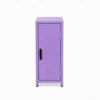 Desktop Storage Cabinet Metal Mini Locker Cabinet with Single Door Compact Narrow for Office, Vanity