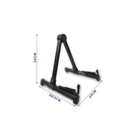 Foldable Design Folding Guitar Stand Long-Lasting ABS Material Triangular Frame Guitar Stand Adjustable Width Lightweight for Guitarists, Musicians, Home Studio, Music Room, Stage Performance