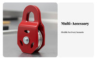 Winch Snatch Block Doubles Pulling Power Snatch Block Multi-Terrain Heavy Duty Recovery Pulley for 4x4 Drivers, Truck Owners, Emergency Situations