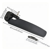 Reinforced Nylon Foot-Pedal Rudder Rear Mount Kayak Rudder Pivoting Head Foot Pedal Metal Shaft