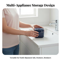 Easy to Clean Retainer Cleaning Case Food-Grade Material Portable Aligner Case Long-Lasting Orthodontic Appliance Box Lightweight for Seniors, Travelers, Athletes, Travel, Daily Carry, Business Trips, Bathroom