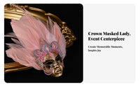Masquerade Face Covering Brooch Vintage Design Carnival Face Covering Brooch Distinctive Design Artistic Face Pin for Women, Collectors, Themed Events