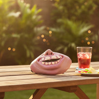 Half Face Pig Face Covering Exaggerated Latex Half Mask One Size Fits All for Adults, Pranksters, Costume Parties