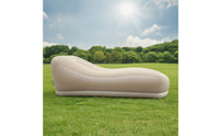 Air Lounger with Built-in Pump Portable Inflatable Couch Compact Lounge Seat for Backyard