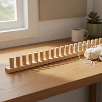 Beginner-Friendly Wooden Weaving Loom Natural Wood Wooden Weaving Frame Needle-No-Needle Design Hand Knitting Blanket Loom Reusable for Beginners