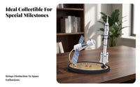 Desktop Two-partPiece Aerospace Collectible Spacecraft Display Ornament Aerospace Desk Ornament for Shelf