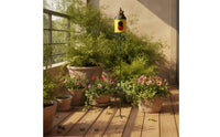 Decorative Birdhouse Garden Stake Whimsical Birdhouse with Ground Spike Rustic Metal Garden Stake Functional for Patio