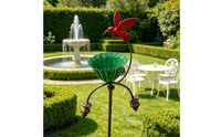 Bird Feeder with Stake Flower Bird Feeder Stable for Lawn