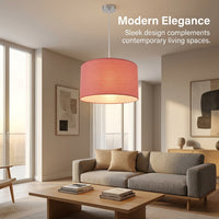 Foldable Lampshade with Cloth Shade for Ceiling Light and Bedside Lamp, Glare-Reducing for Bedroom and Home, Easy Assembly Design