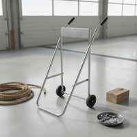 Outboard Motor Cart Portable Outboard Engine Trolley Wheels Motor Carrier Trolley for Workshop