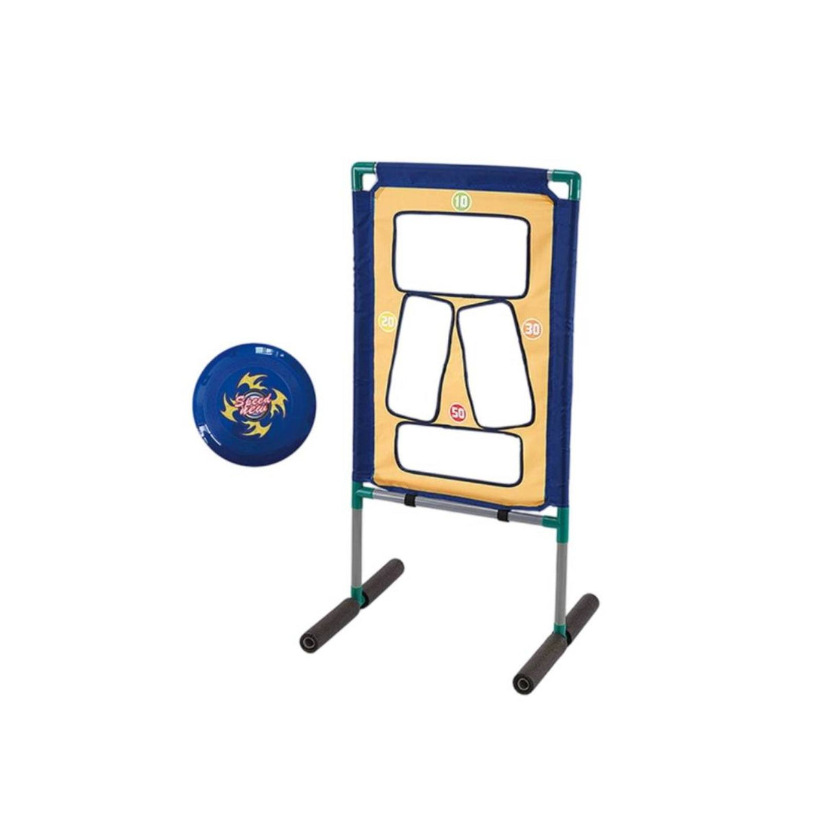 Freestanding Water-Play Target Game Rack Versatile Target Game with Net Outdoor Active for Backyard
