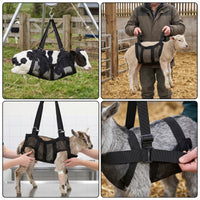 Reinforced Livestock Weighing Sling Adjustable Animal Weighing Scale Sling Heavy-Duty Mechanical Hanging Scale Breathable for Veterinarians
