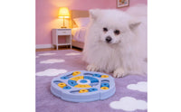 Mentally Stimulating Dog Puzzle Toy with Sliding Segments Mental Stimulation Interactive Dog Toy with Treat Compartments Boredom Relief Puzzle Feeder Enrichment for Bored Dogs, Young Dogs, Mealtime, Indoor Play, Crate Training