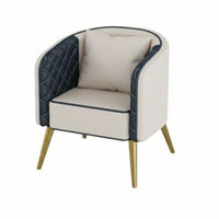Light Luxury Upholstered Barrel Chair Nordic Design Indoor Seating Minimalist Aesthetic Comfortable Upholstery for Interior Designers, Business Owners, Hotel Lobby, Reception Area, Lounge, Living Room