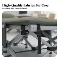 Single Folding Bed No Assembly Required Office Rest Bed Easy to Fold Portable Sleeping Cot for Caregivers Relief, Hospital