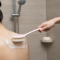Long Handle Soft Bristle Bath Brush for Back Exfoliation and Body Cleaning