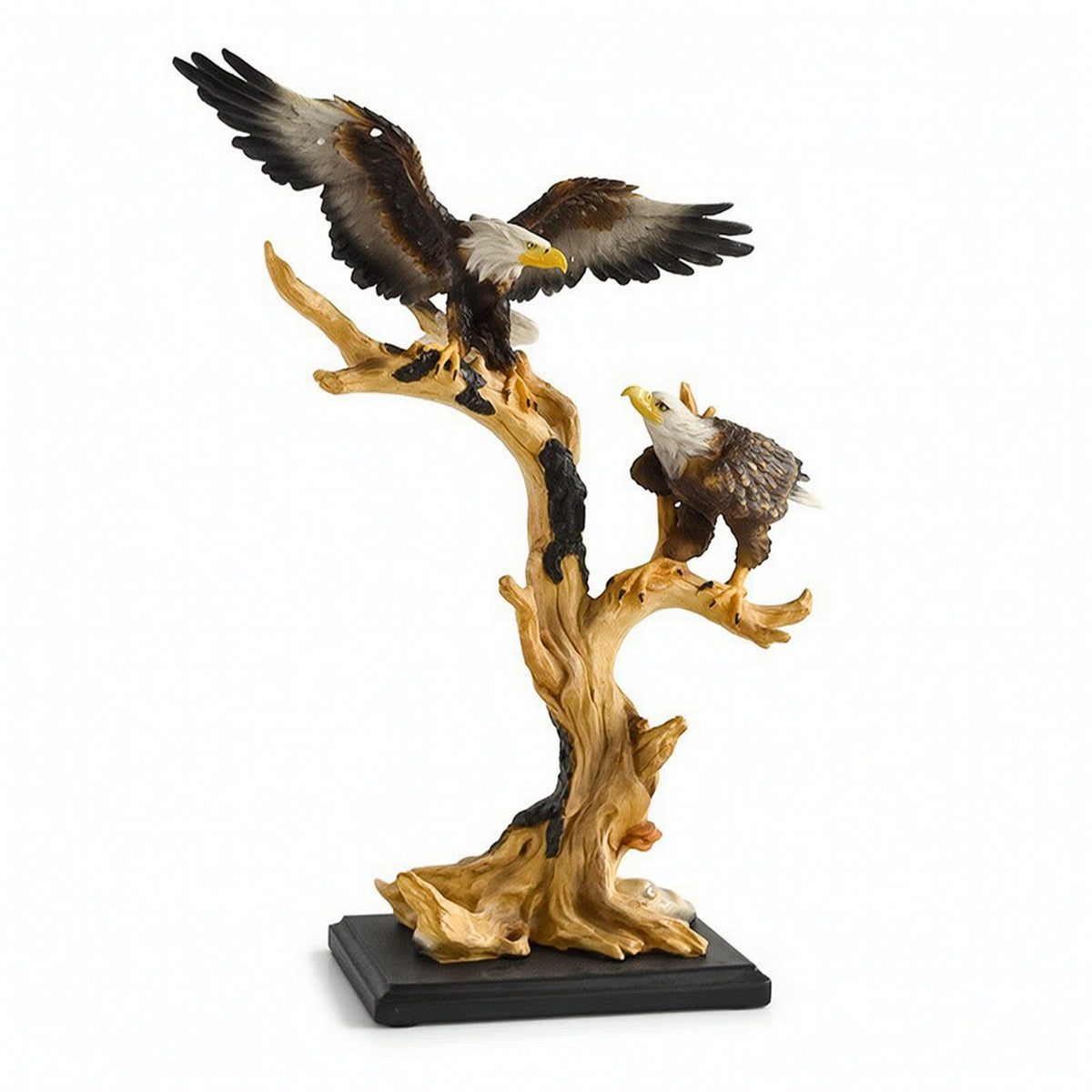 Eagle Figurine with Base Detailed Eagle Figurine Textured for Bookshelf, Office