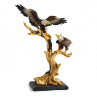 Eagle Figurine with Base Detailed Eagle Figurine Textured for Bookshelf, Office