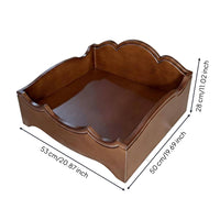 Solid Wood Dog Bed Rustic Design Moisture-Proof Pet Bed Space-Saving for Indoor