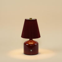 Retro Design Fungus-Shaped Table Lamp Portable Rechargeable Desk Lamp 3 Color Modes for Study Room, Bedroom, Camping