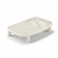 Litter Box Mat with Legs Rectangular Cat Litter Mat with Raised Grid for Home