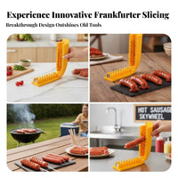 Foldable Hot Dog Cutter Hinged Decorative Frankfurter Slicer Manual Frankfurter Cutter