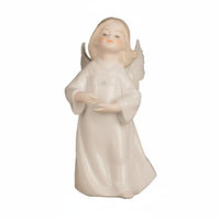 Ceramic Angel Figurine Collectible Angel Figurine Spiritual Soothing Decor for Girls, Shelf Display