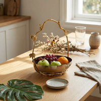 Butterfly Handle Tray Rust Resistant Dining Accessory Sturdy