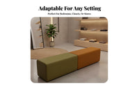 Luxury Design grooveTufted Entryway Stool Soft padding Upholstered Bench Multi-Purpose Indoor Seating Modern aesthetic for Boutique Owners, Interior Designers, Walk-in Closet, Bedroom, Retail shop, Living Room
