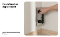Wall Corner Sander Aluminum Alloy 90-Degree Corner Sander Compact Hook-and-Loop Backing
