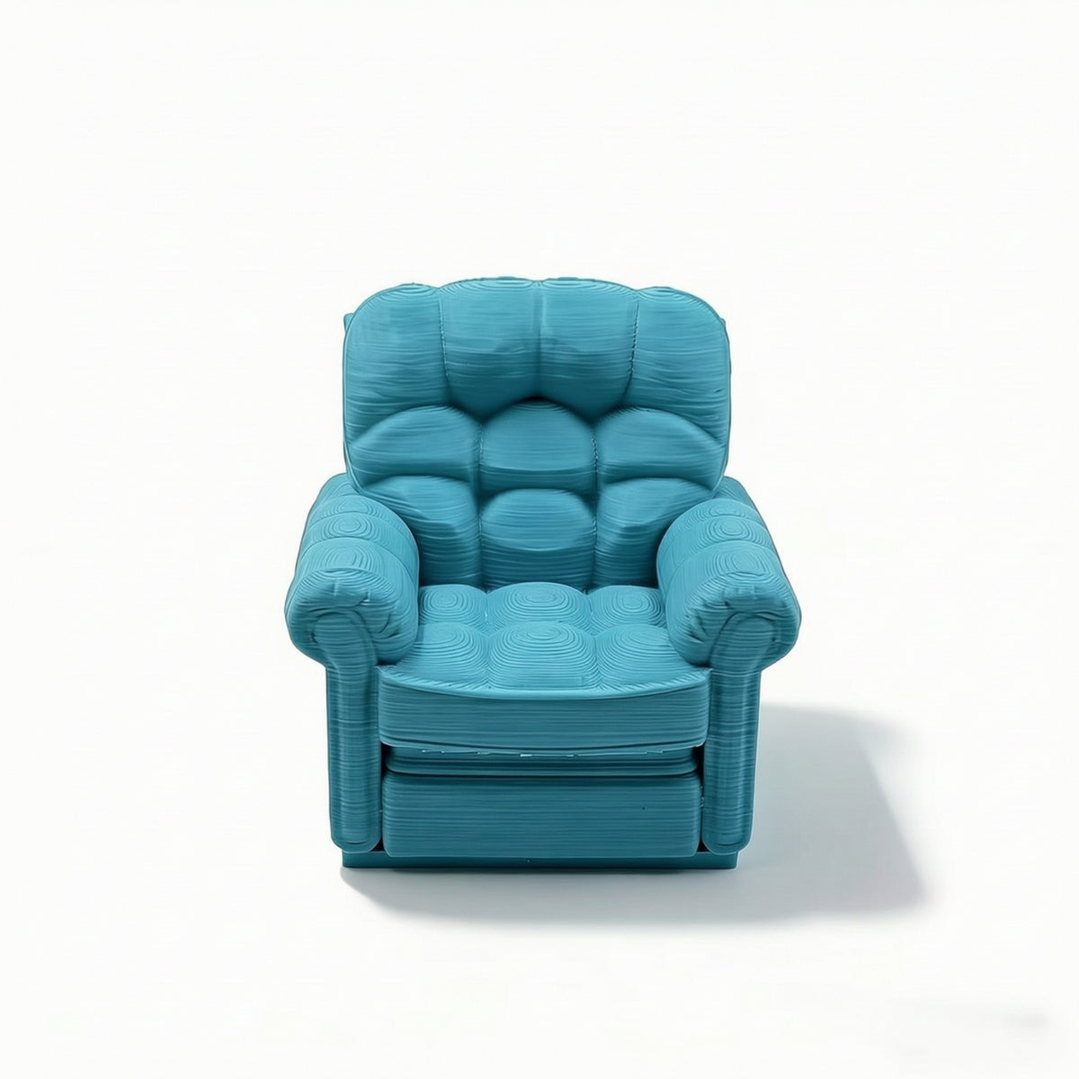 Miniature Sofa 3D-Printed Dollhouse Sofa Miniature Armchair Elegant Chair Compact for Collectors, Desktop Display, Craft Scenes