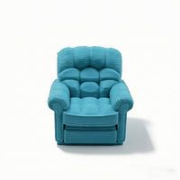 Miniature Sofa 3D-Printed Dollhouse Sofa Miniature Armchair Elegant Chair Compact for Collectors, Desktop Display, Craft Scenes
