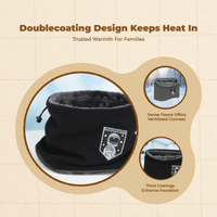 Windproof neck gaiter for skiing