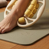 Dimpled Surface Handheld Leg Massager Textured Rollers Leg Roller Massager Adjustable Width Thigh Massage Device Curved Grip Handles
