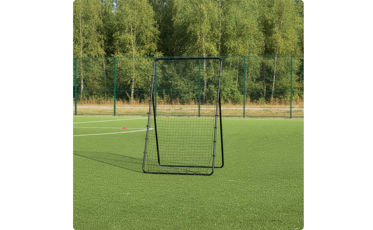 Return Training Goal Foldable Soccer Goal with Rebounder Freestanding Soccer Training System with Rebounder for Athletes