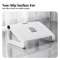 Improves Posture beneath-desk Footrest Anti-Slip Surface Foot foundation Relieves Fatigue Footstool Portable for distant Workers, Students, gaming enthusiasts, Workstation, Study Room, Gaming Setup, on the mobile