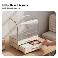 Cosmetic Display Case with Drawers Large Capacity Vanity Storage Box for vanity table