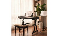Z-type Keyboard Stand Simple Setup Heavy Duty Piano Stand Anti-Skid Foam Pads Musical Instrument Accessory for Instrumentalists, Pianists