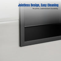 304 Stainless Steel Bathroom Niche, Recessed Metal Cabinet, Multi-Tier Storage, Flush, Modern Minimalist